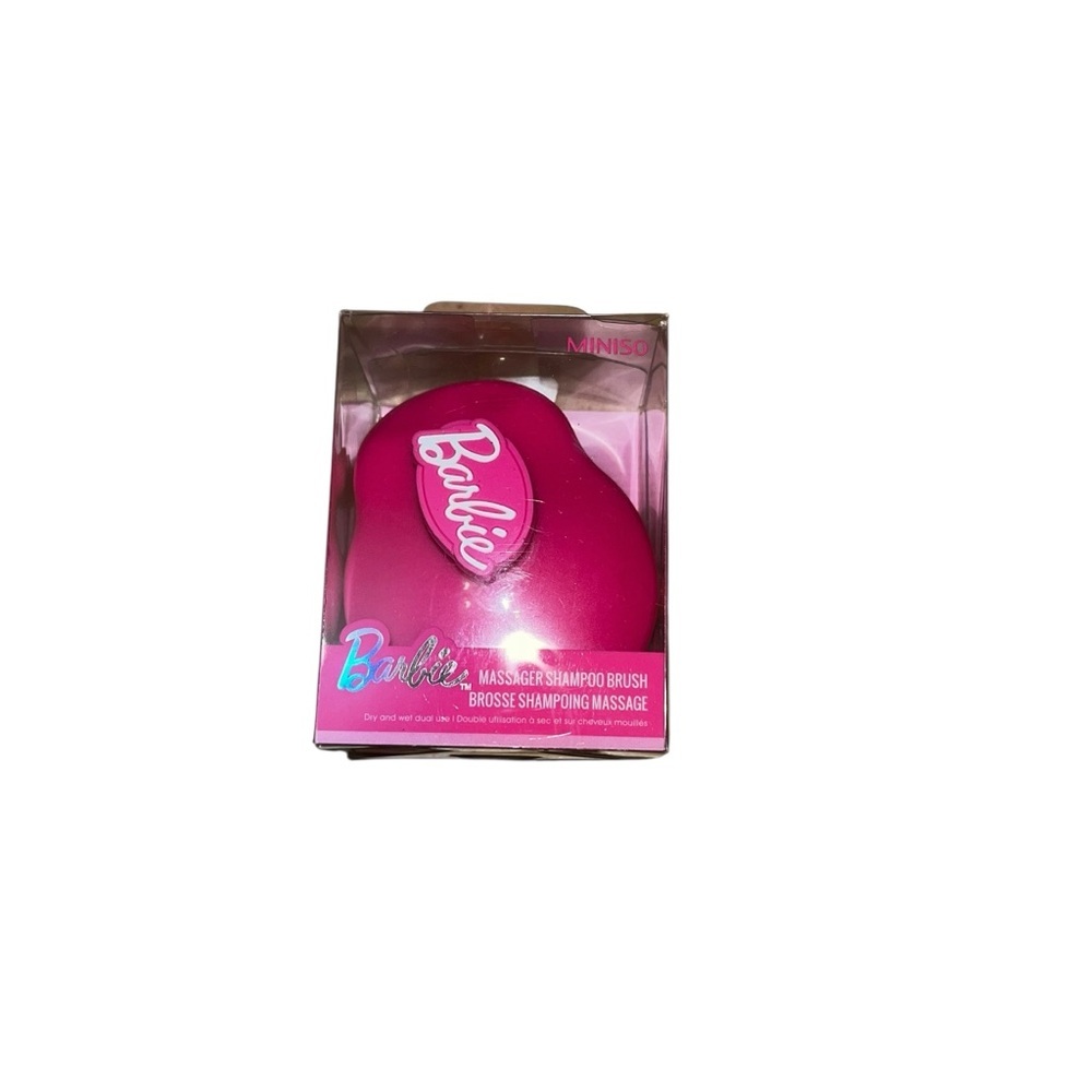 Barbie Pink Massage Shampoo Brush miniso new